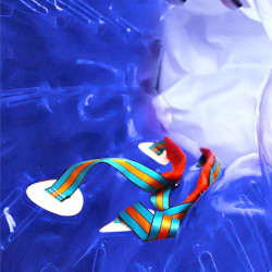 Bubble Foot Adulte TPU Bicolore Bleu
