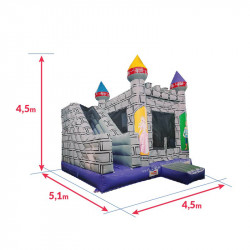 Achat Château Gonflable Occasion Chevaliers : dimensions