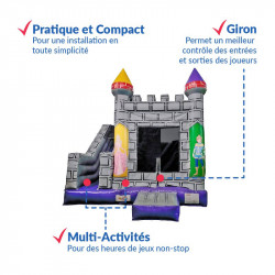 Achat Château Gonflable Occasion Chevaliers : pratique, multi-activités