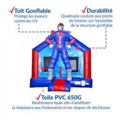 Achat Château Gonflable Occasion  Super Héros : qualité professionnelle
