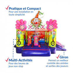 Achat Chateau Gonflable Cirque : qualité professionnelle