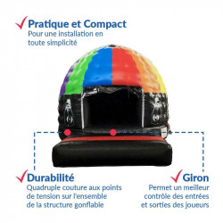 Achat Château Gonflable Disco : qualité professionnelle