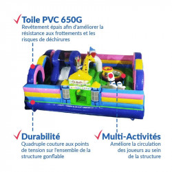 Achat aire de Jeux Gonflable Parc des Animaux : qualité professionnelle