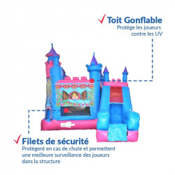 Achat Château Gonflable Princesse : sécurité renforcée