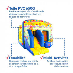 Achat Château Gonflable Festif : qualité premium