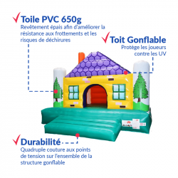 Achat Chalet Maison Gonflable : qualité premium
