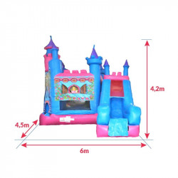 Location Château Gonflable Princesse : dimensions